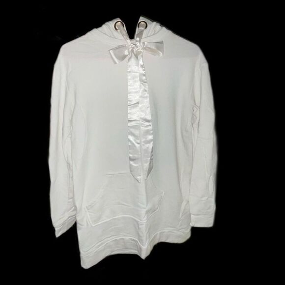 Flirtitude Active Oversized Long White Hoodie - Picture 1 of 6